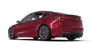 Tesla Model 3 Mud Flap - Rally Armor - UR - Dark Grey Logo - Black - `24-`25 Tesla Model 3 Mud Flap - Rally Armor - UR - Dark Grey Logo - Black - `24-`25